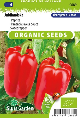 Organic Sweet pepper Jubilandska