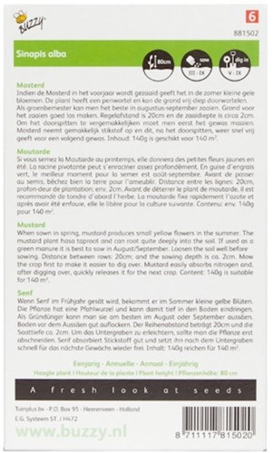Green Manure Crop Mustard / 140gr - 140 m2-2