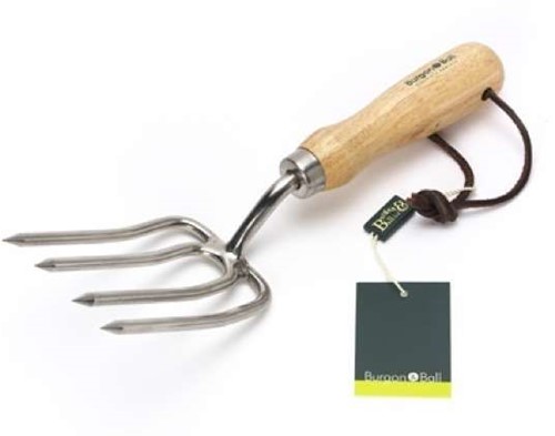RHS Stainless Round Tine Fork - Burgon and Ball