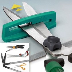 Pruning aide hedge trimmers sharpener