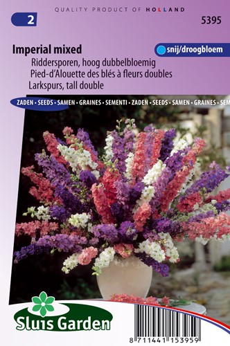Larkspurs tall double Imperial Mixed - Delphinium