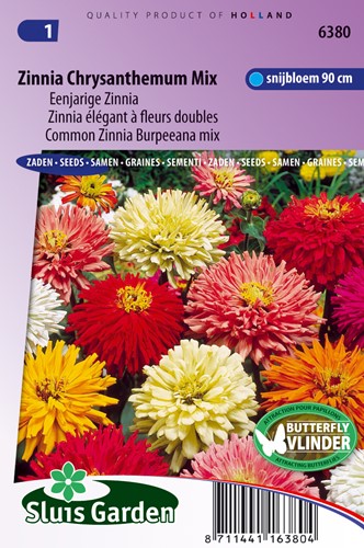 Zinnia Burpeeana/Chrysanth.flowered Mix