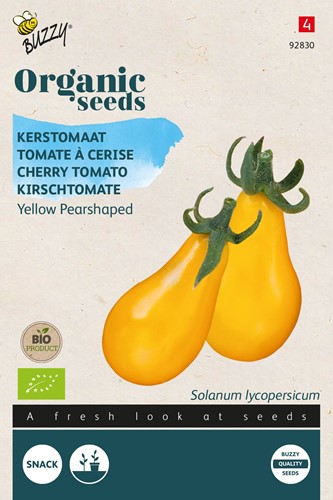 Bio Cherry Tomatoes Yellow Pearshaped - Solanum lycopersicum