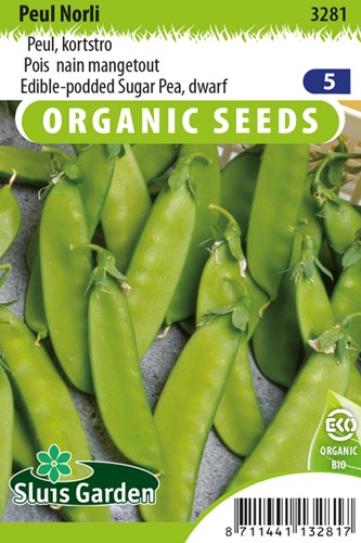Edible-podded Sugar Pea, dwarf Norli EKO