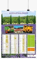 Seed Calendar Poster -Rolled up German