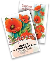 Poppy Personalized Printed Seed Packets - 1000 pieces-2