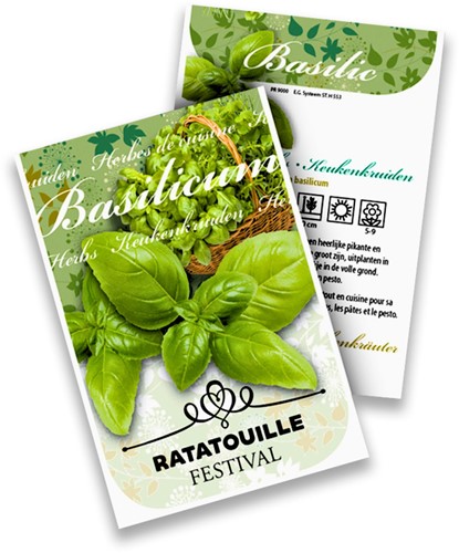 Basilicum Keukenkruiden zakjes persoonlijk bedrukt 100 stuks-2