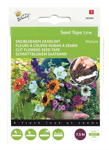 Cut Flowers Mixture – Buzzy Seed Tape