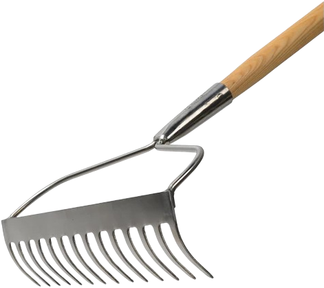 RHS Stainless Garden Rake - Burgon and Ball