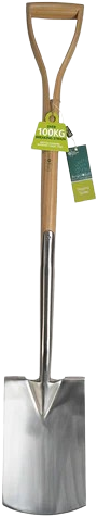 RHS Stainless Digging Spade - Burgon and Ball