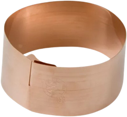 Copper slug rings large 59 cm / 5cm