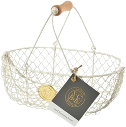 Sophie Conran Harvest Basket cream metal