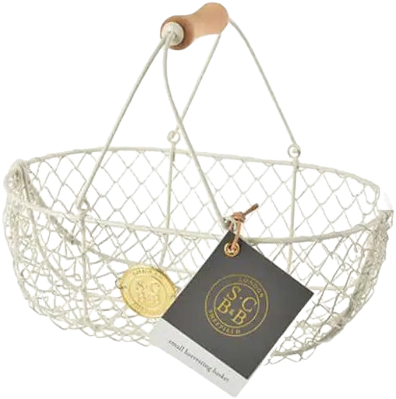 Sophie Conran Harvest Basket cream metal