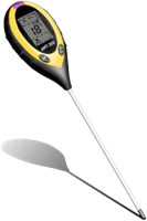Vocht/pH/Licht/Grond Thermometer (4in1)