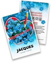 Forget-me-Not - Myosotis Personalized Printed Seed Packets - 1.500 pieces-2